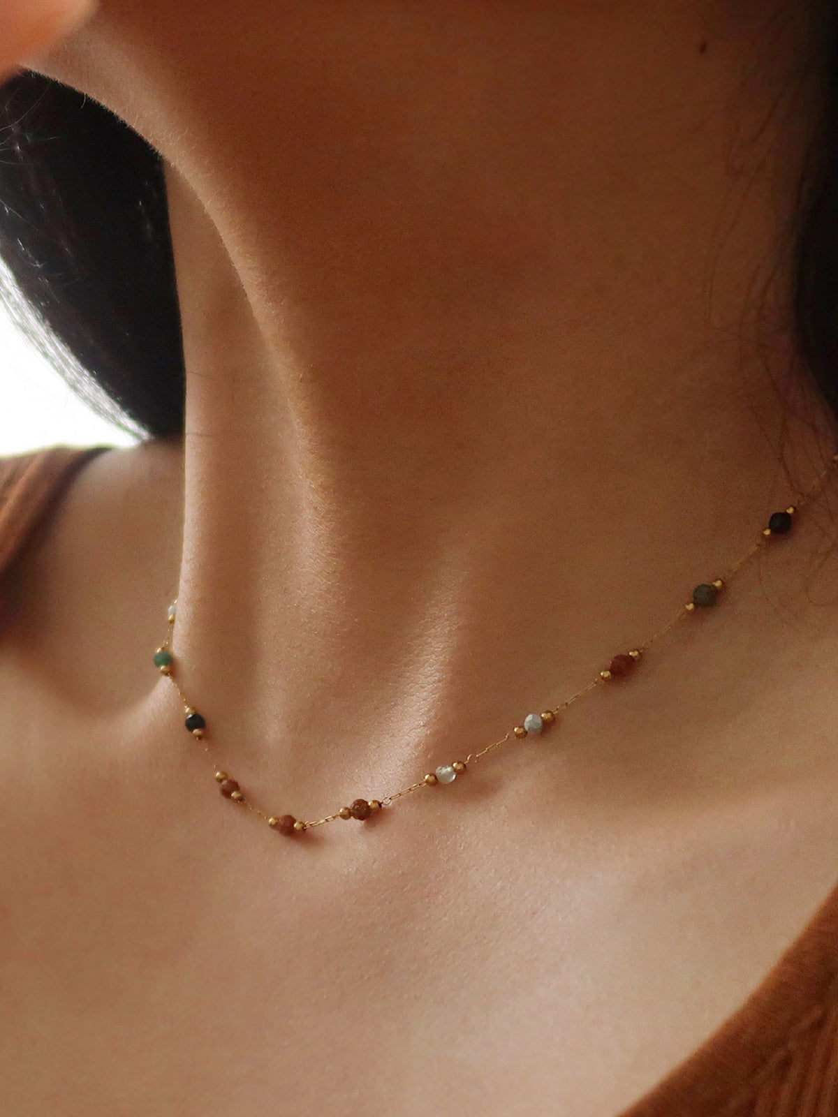 Bunte Perlengliederkette