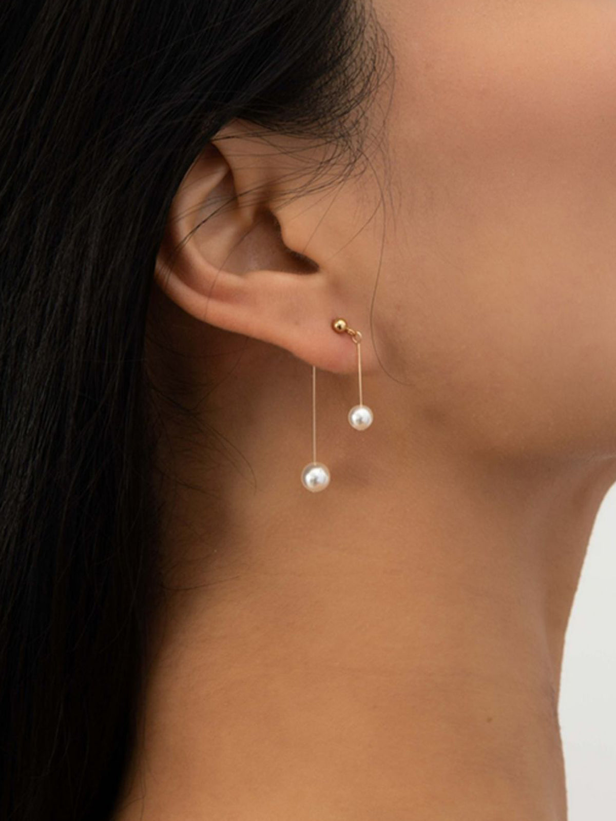 Boucles d'oreilles pendantes en perle Romance 