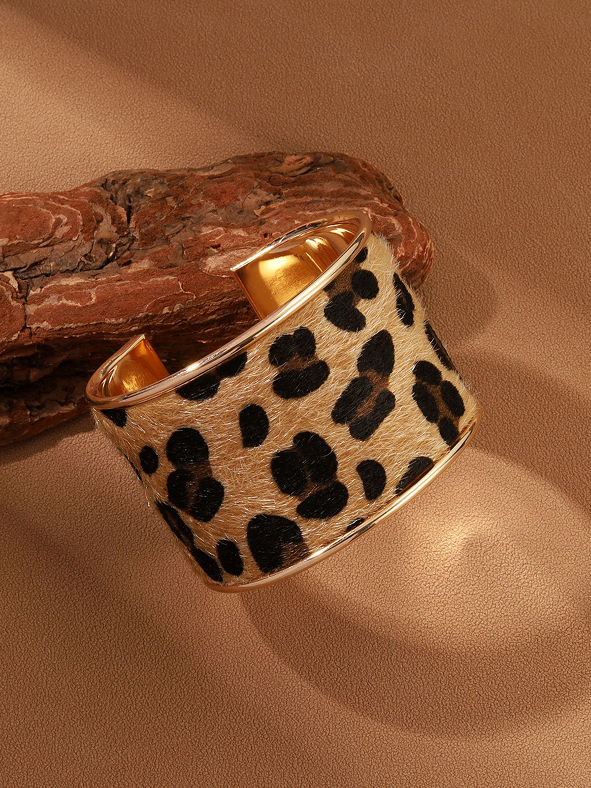 Leopardenmuster Tunnel-Armband 