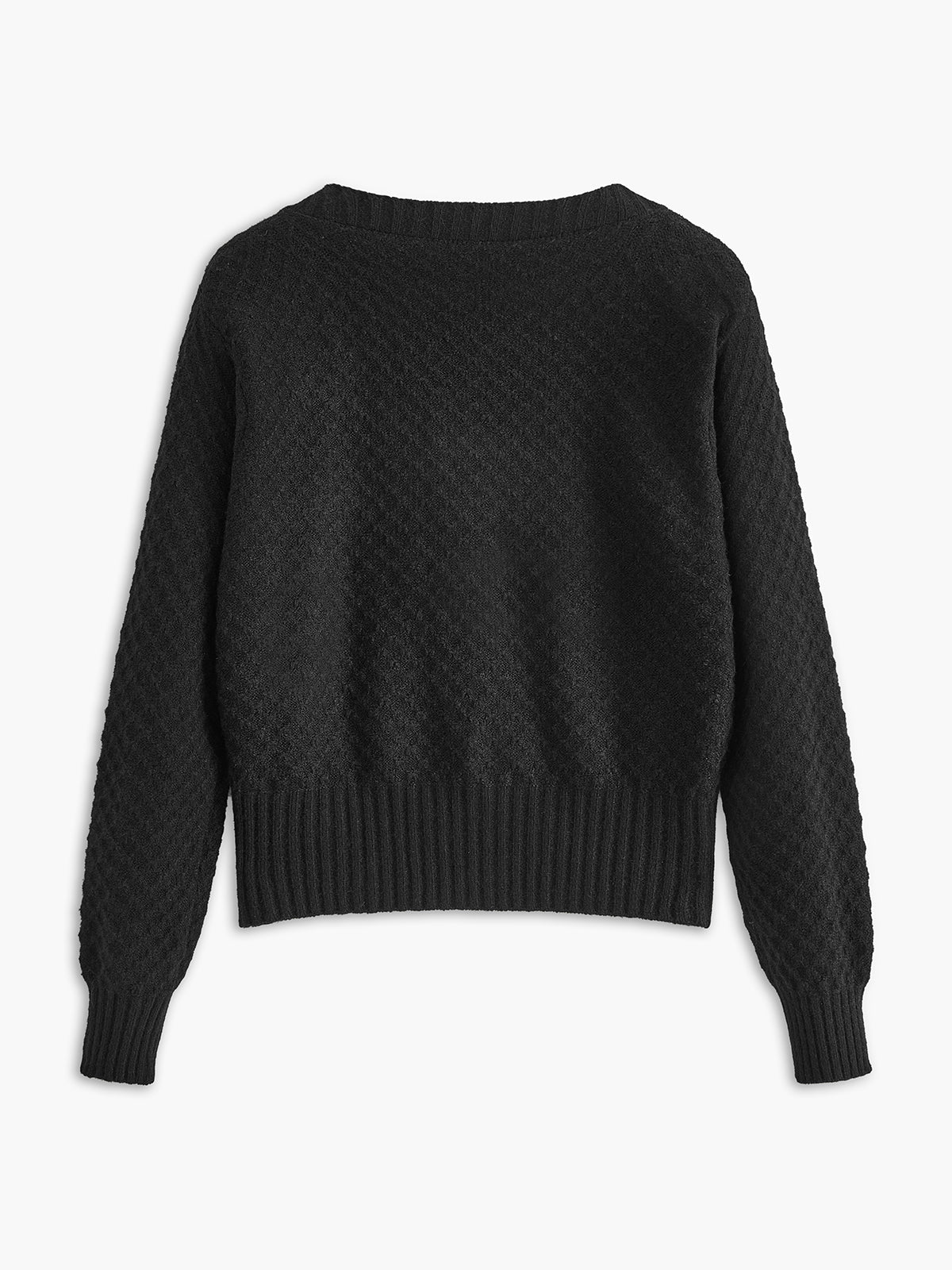 Cardigan asymétrique à boutons décontracté 