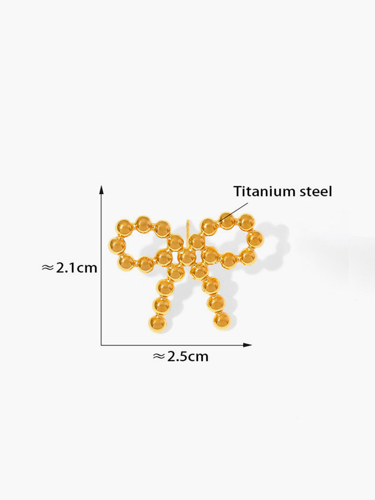 Perlenohrringe mit Schleife 