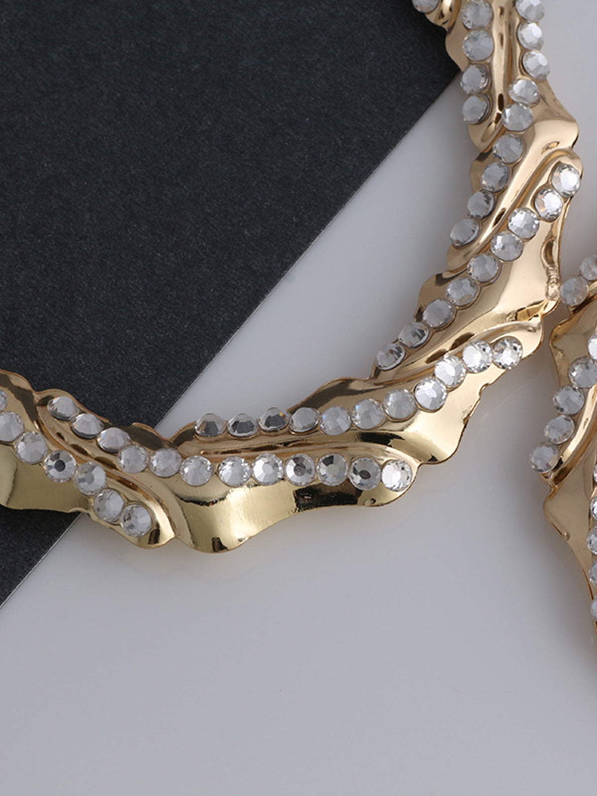 Strass-Bambus-Creolen 