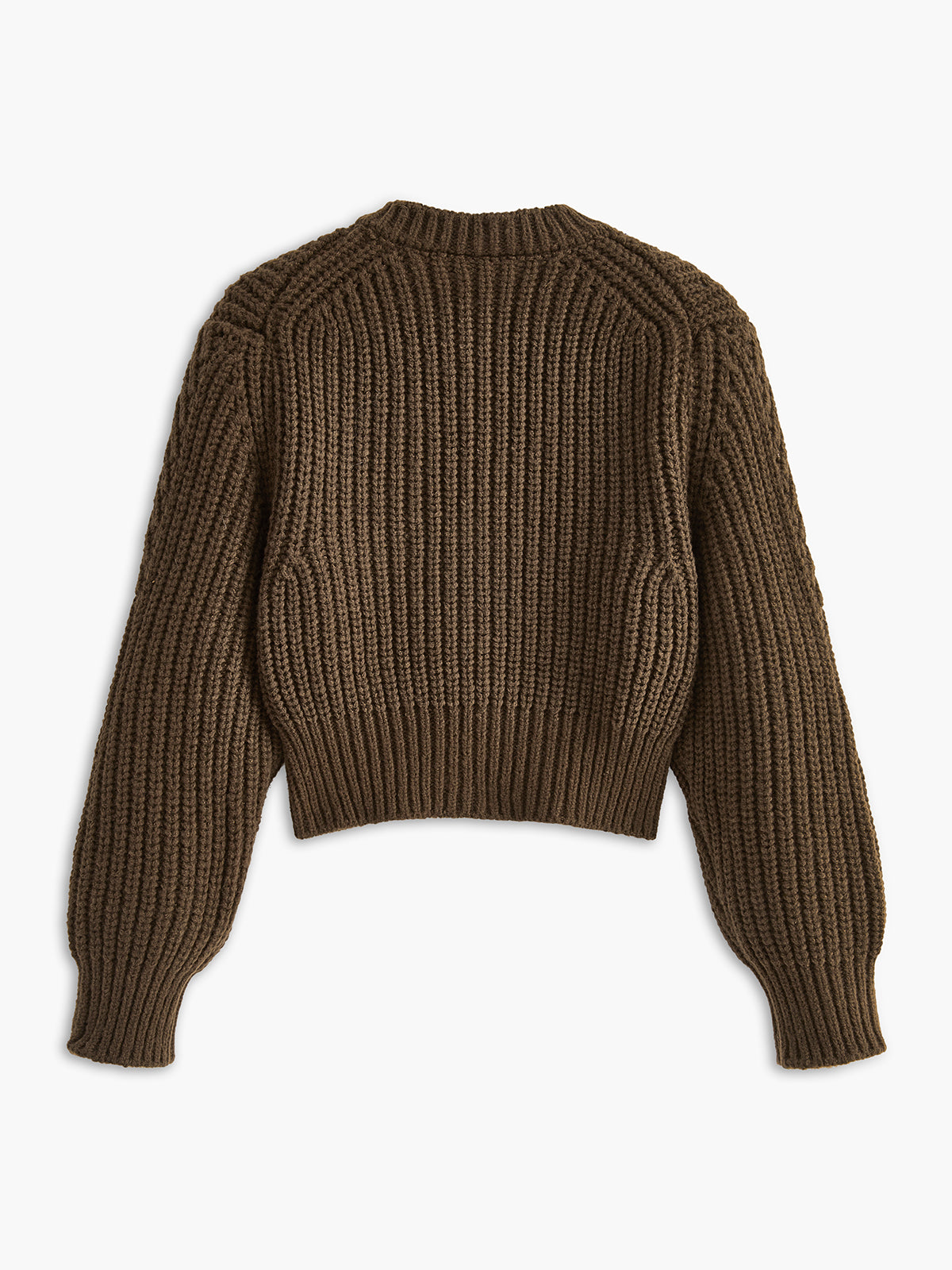 Cardigan court à col rond et détails métalliques 