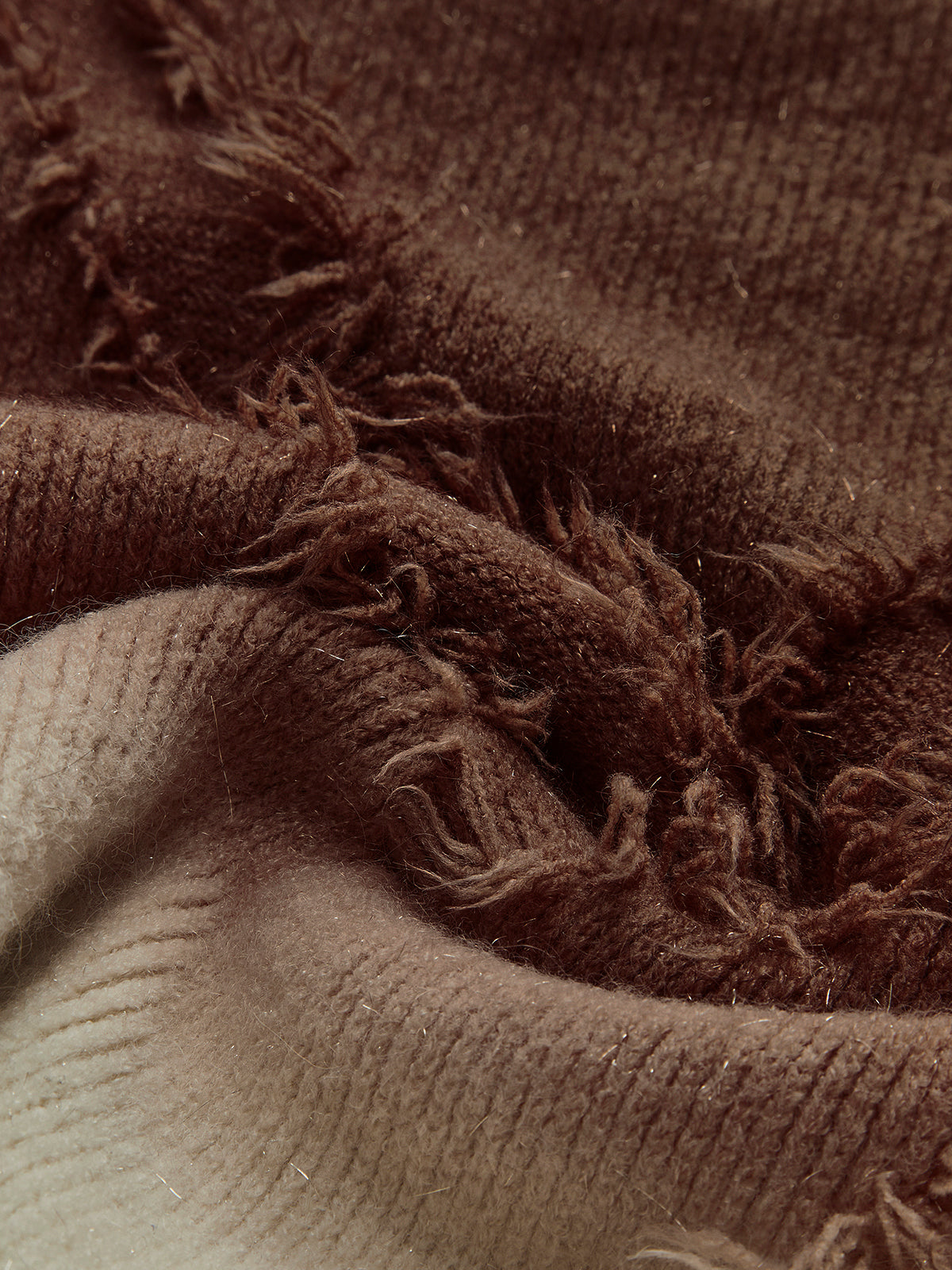 Pull à franges ombrées 