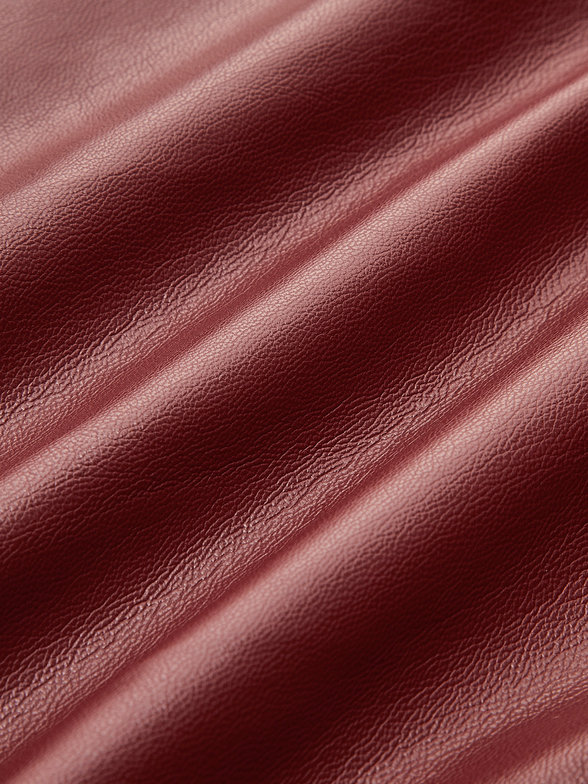 High-Waist Button PU Leather Pants