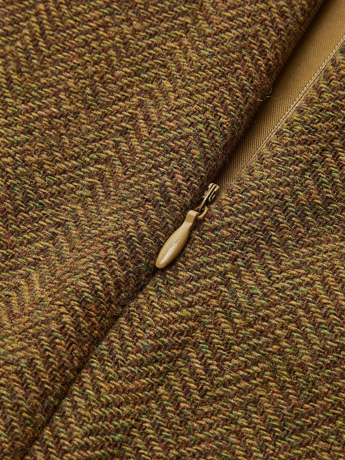 Wickelrock aus Wollmischung mit Reißverschluss 