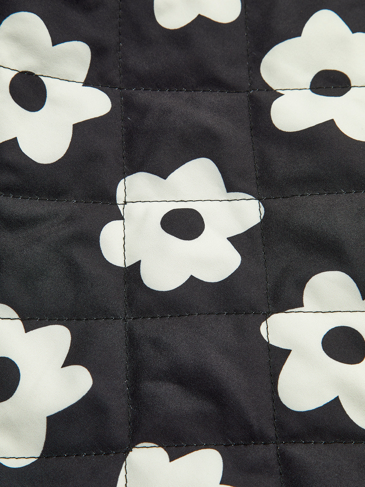 Manteau d'hiver à lacets imprimé floral