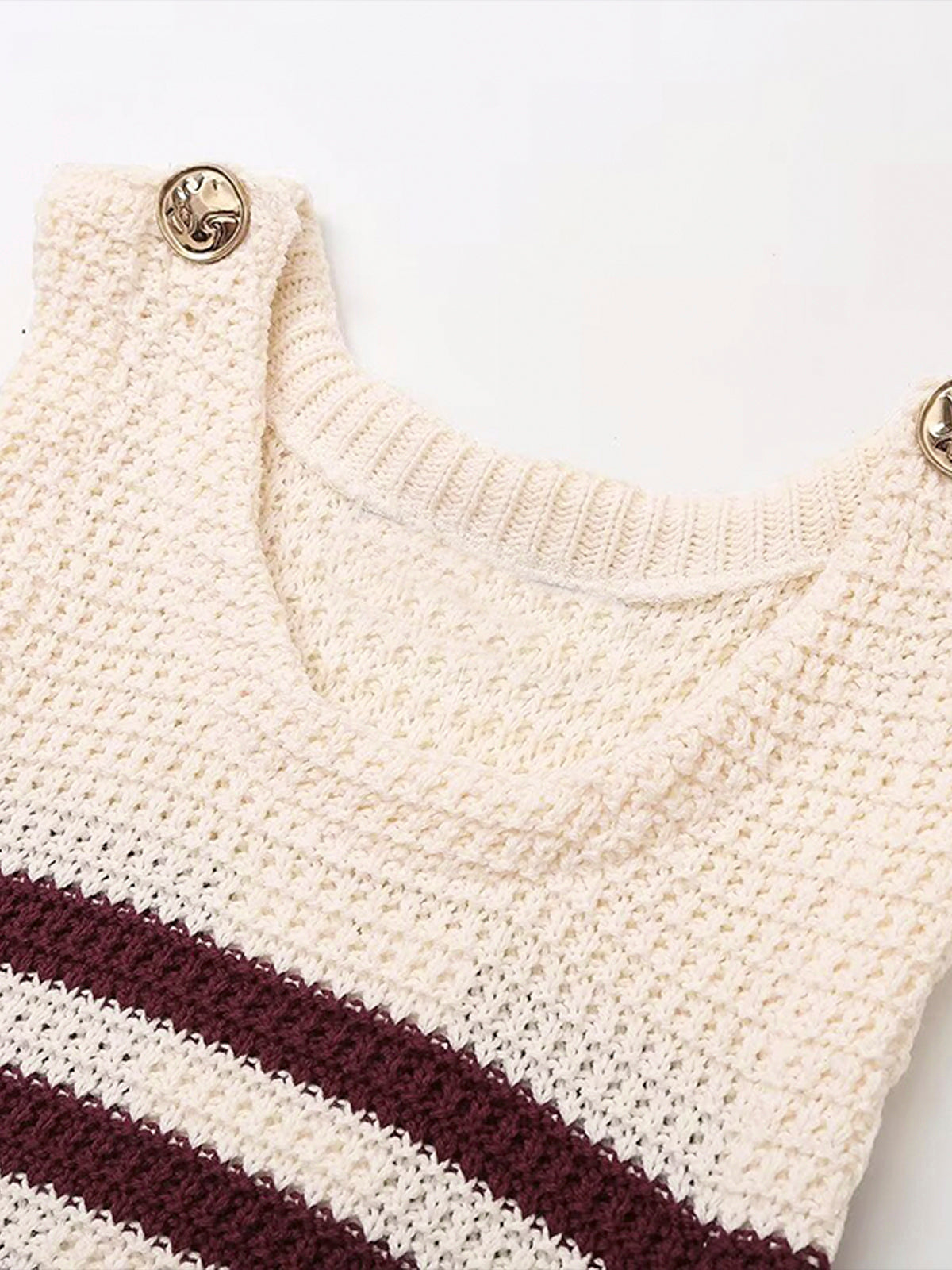 Freizeit-Streifen-Strickweste 