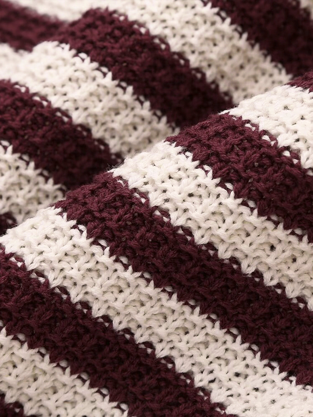 Freizeit-Streifen-Strickweste 