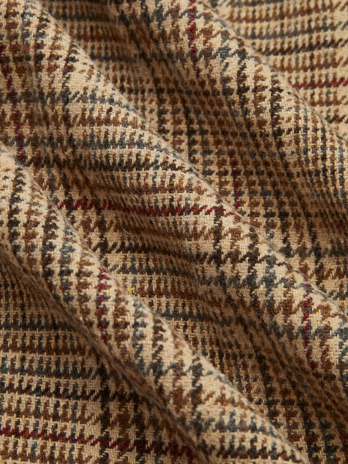 Tweed-Faltenrock mit Reißverschluss 