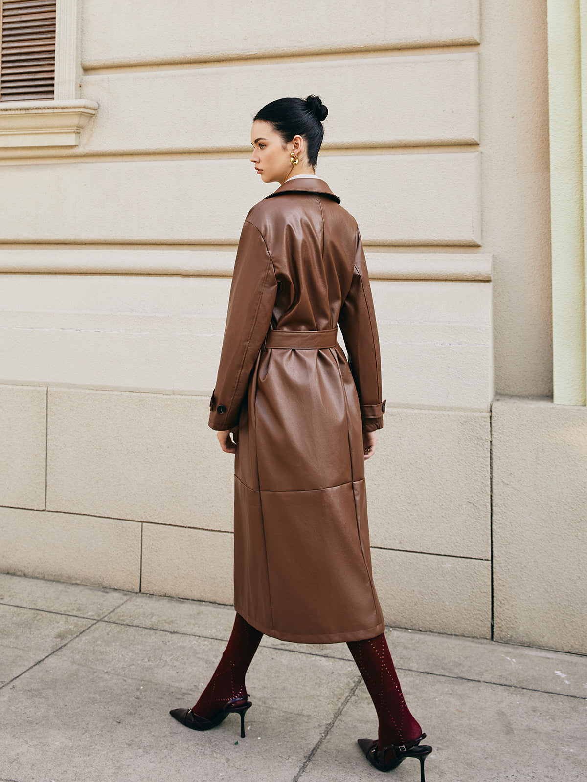 Freizeitjacke aus Kunstleder 