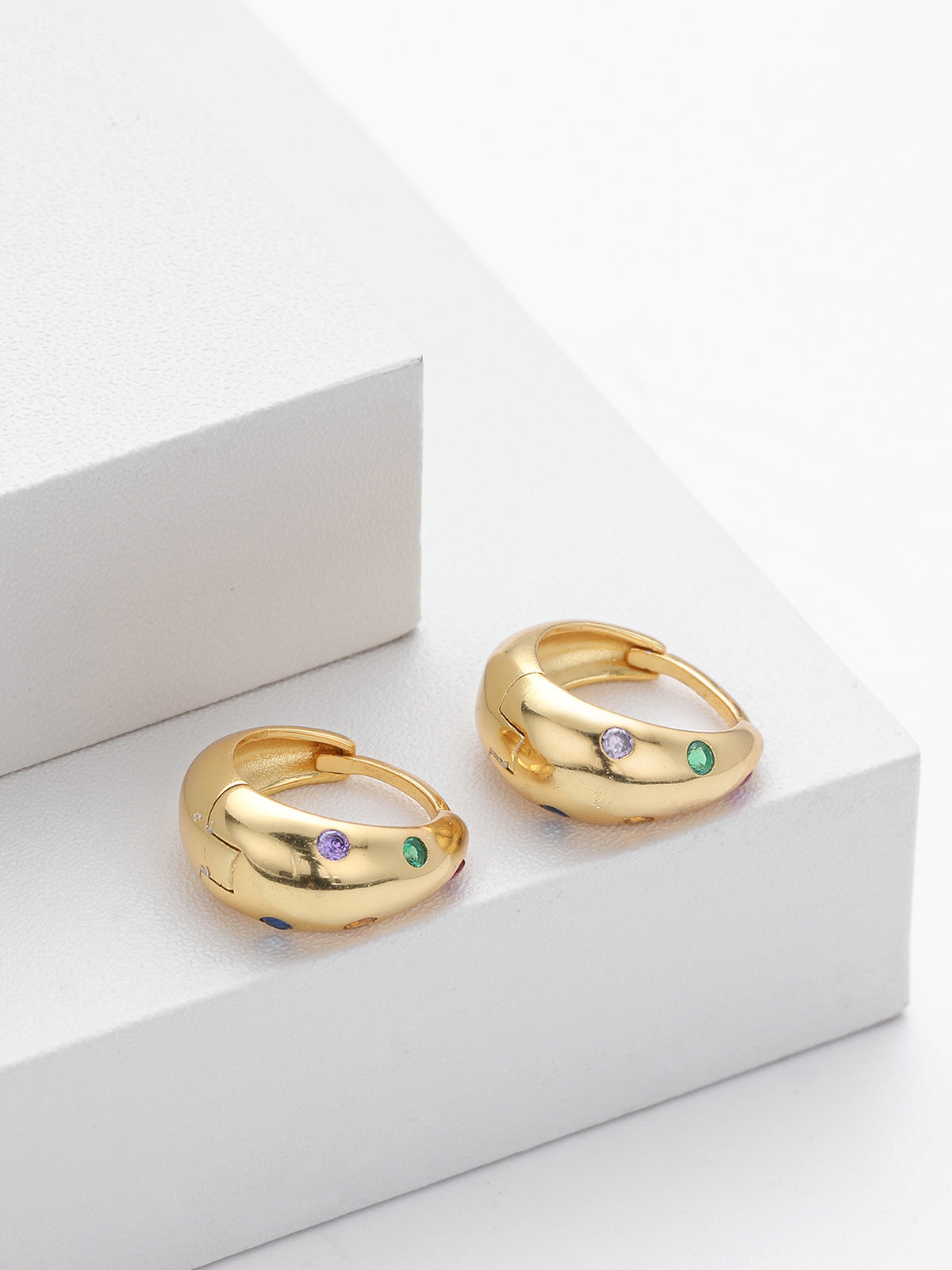 Boucles d'oreilles créoles épaisses 