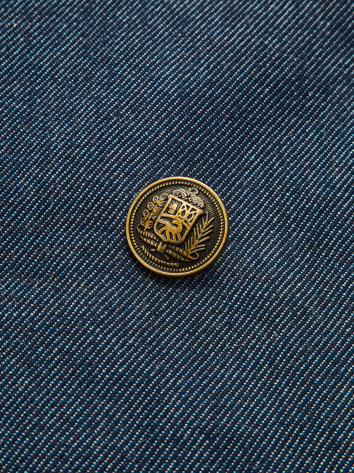 Jeansblazer mit Baumwollrevers 