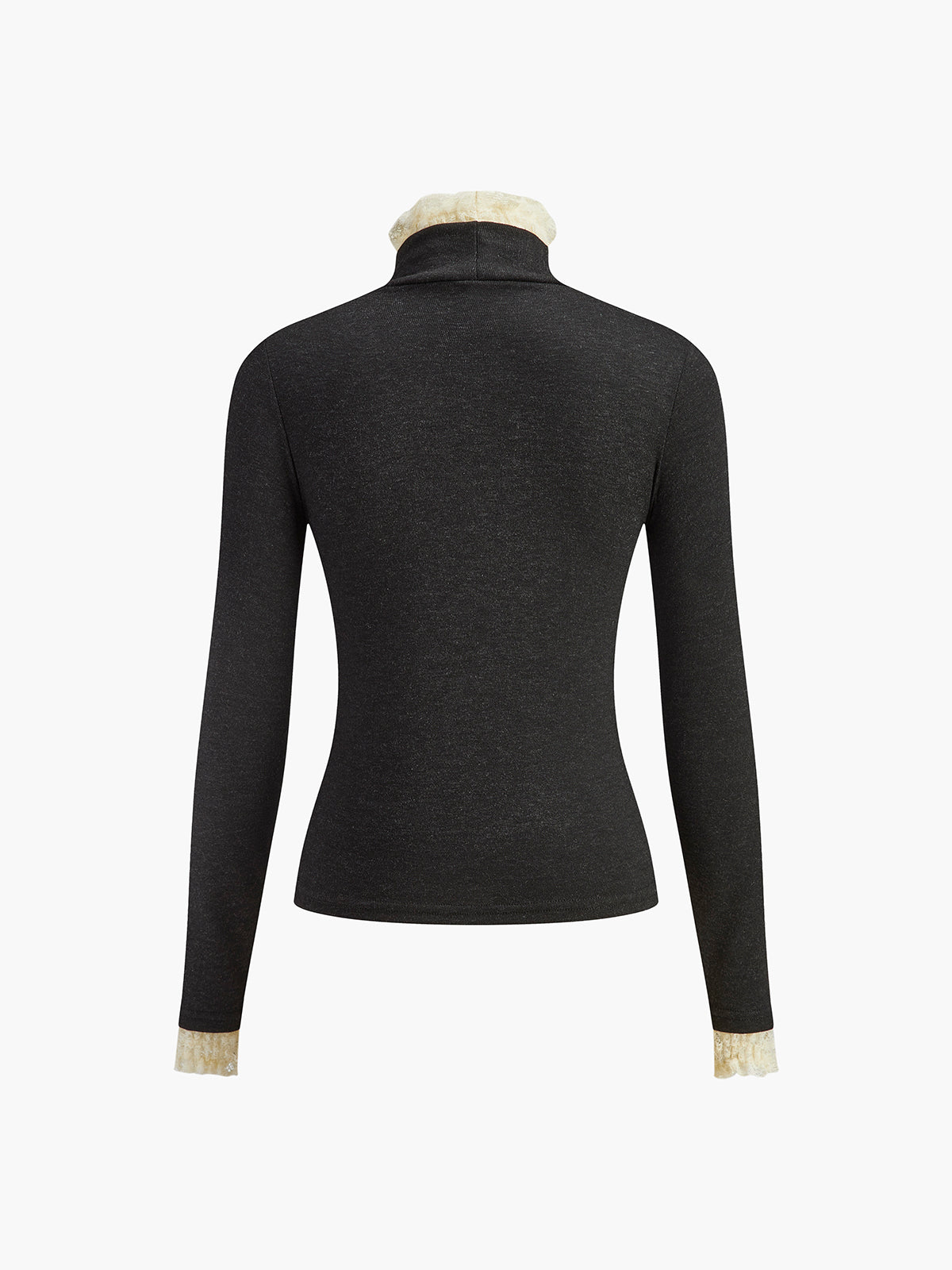 Haut en jersey à bordures contrastées élégantes 