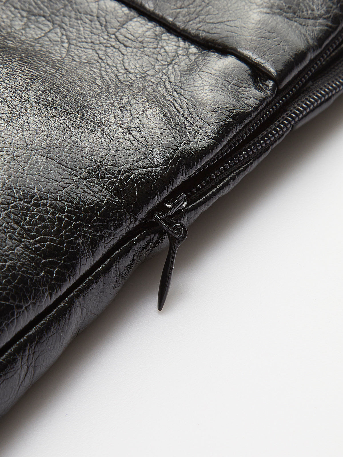 Minirock aus Kunstleder mit Farbblock-Design 