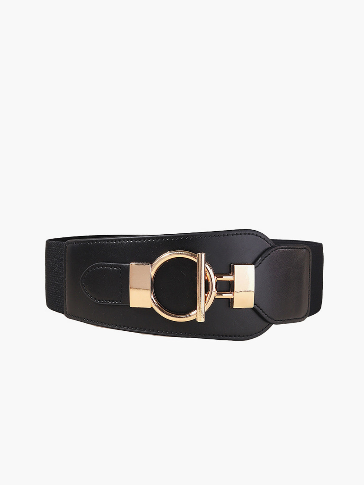 Ceinture élastique large en métal lariat