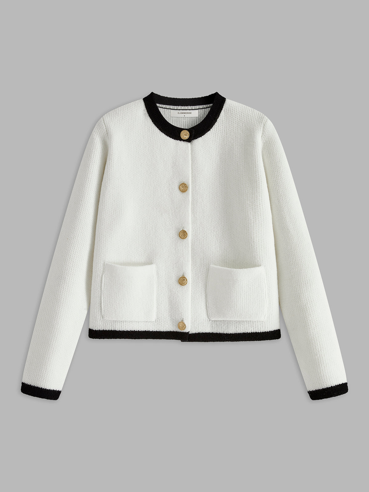 Gilet en jersey à bordures contrastées 