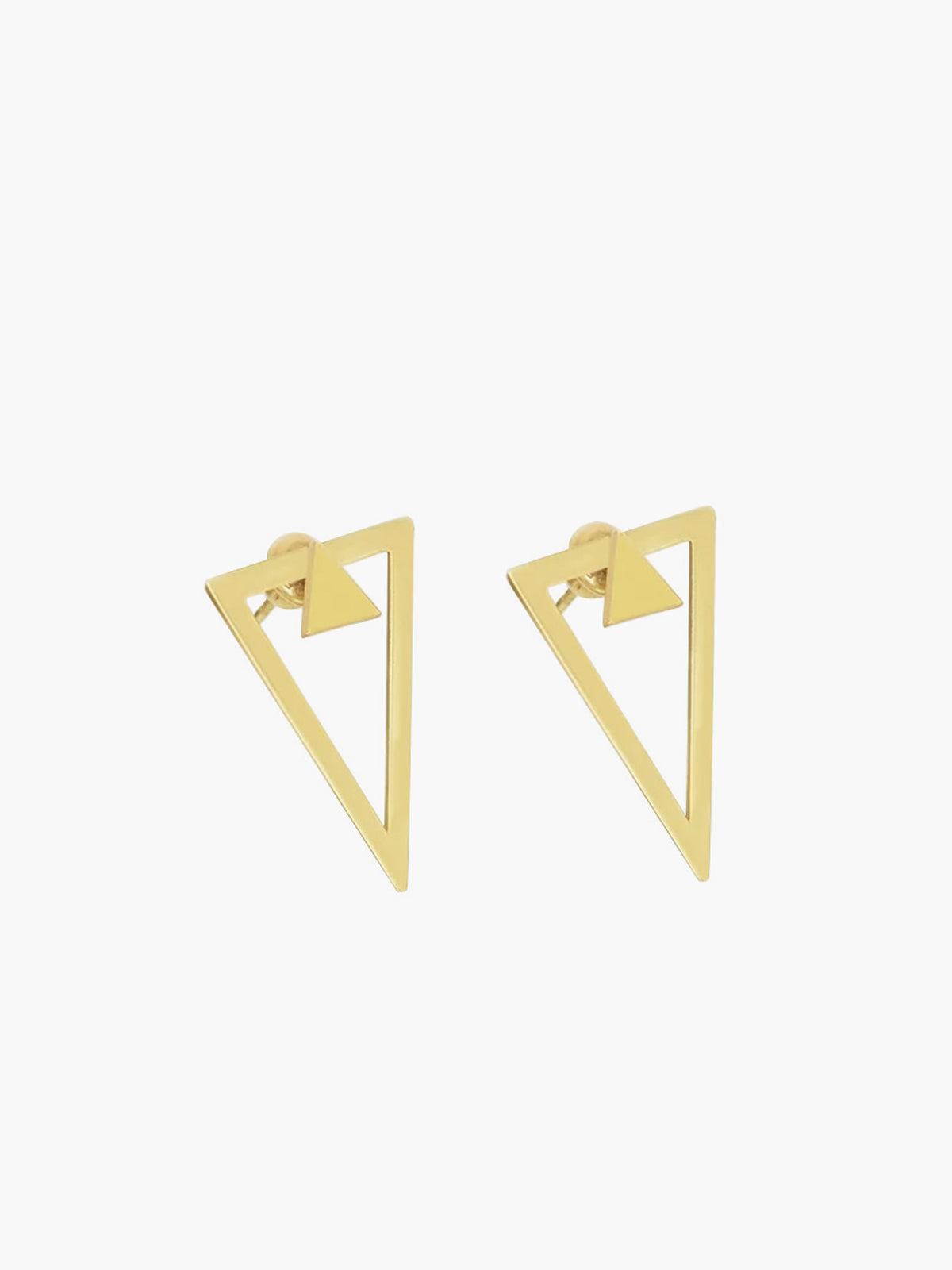 Boucles d'oreilles triangulaires détachables 