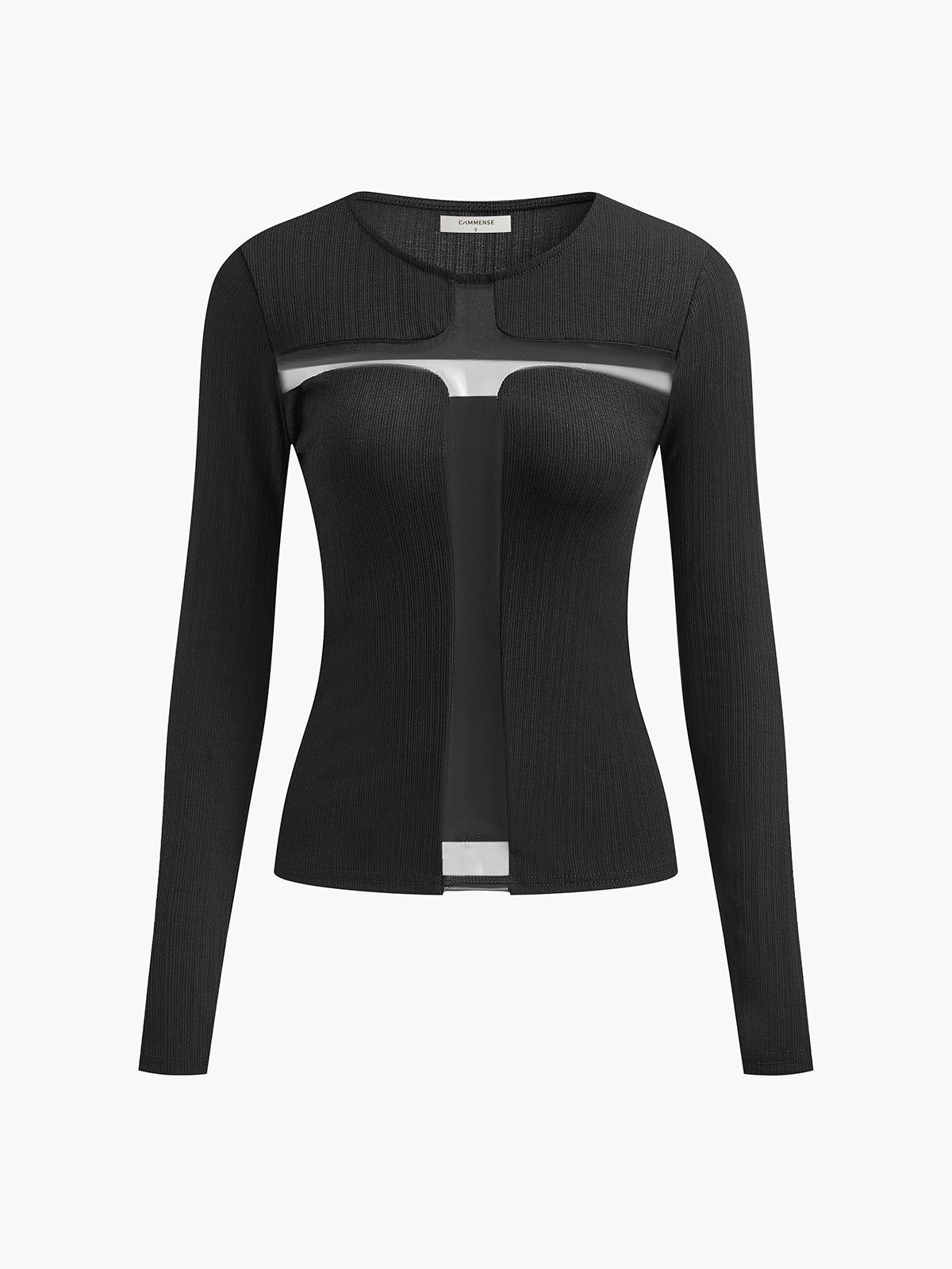 Halbtransparentes, sexy, figurbetontes T-Shirt 