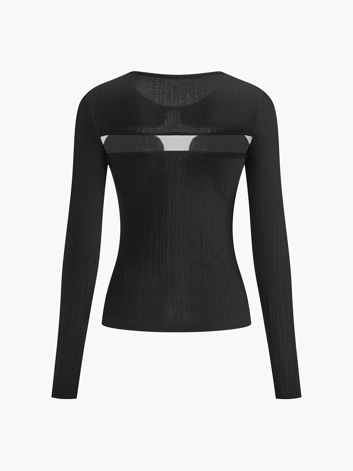 Halbtransparentes, sexy, figurbetontes T-Shirt 