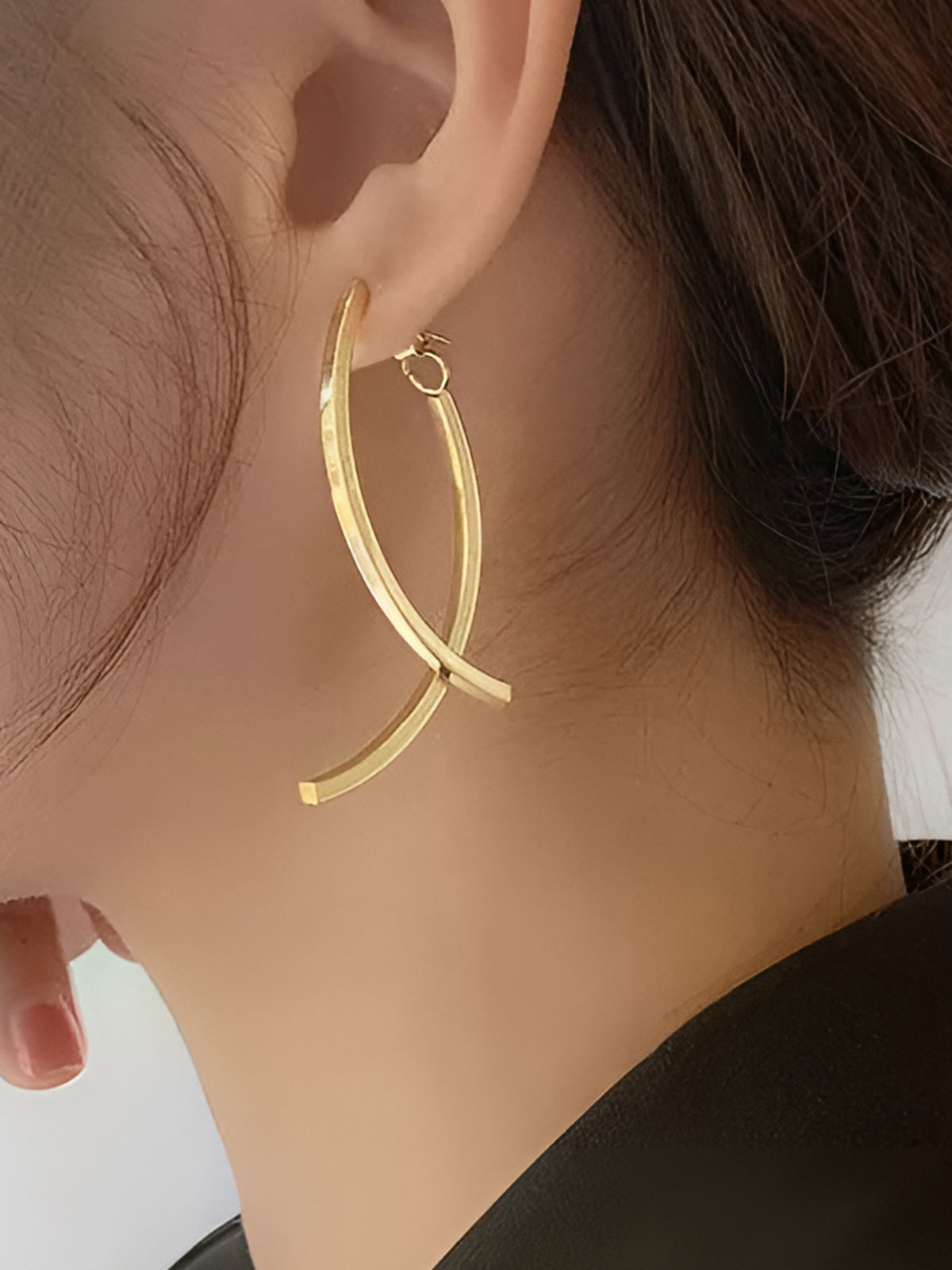 Boucles d'oreilles pendantes géométriques 