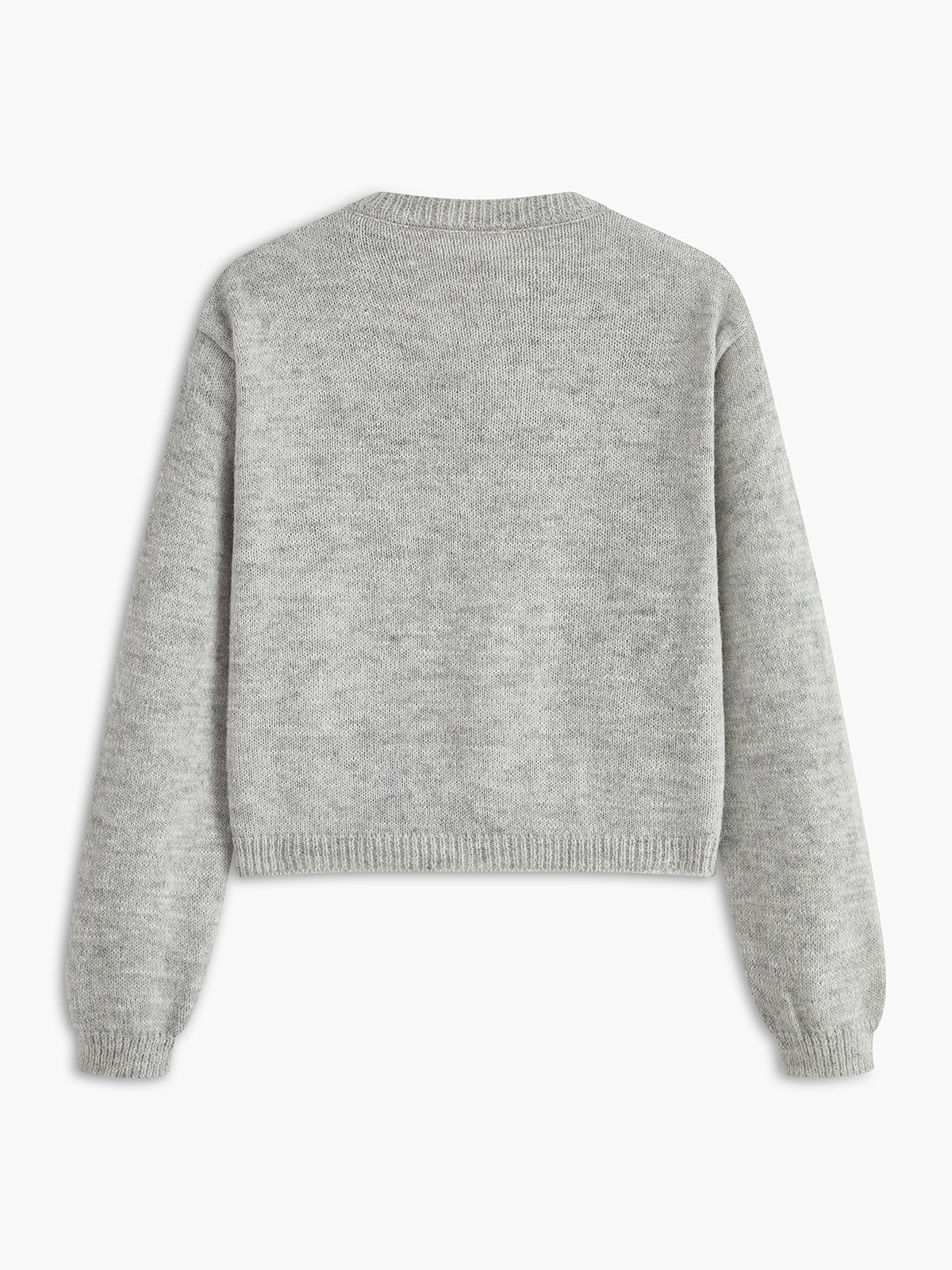 Pull en laine mélangée orné de strass 