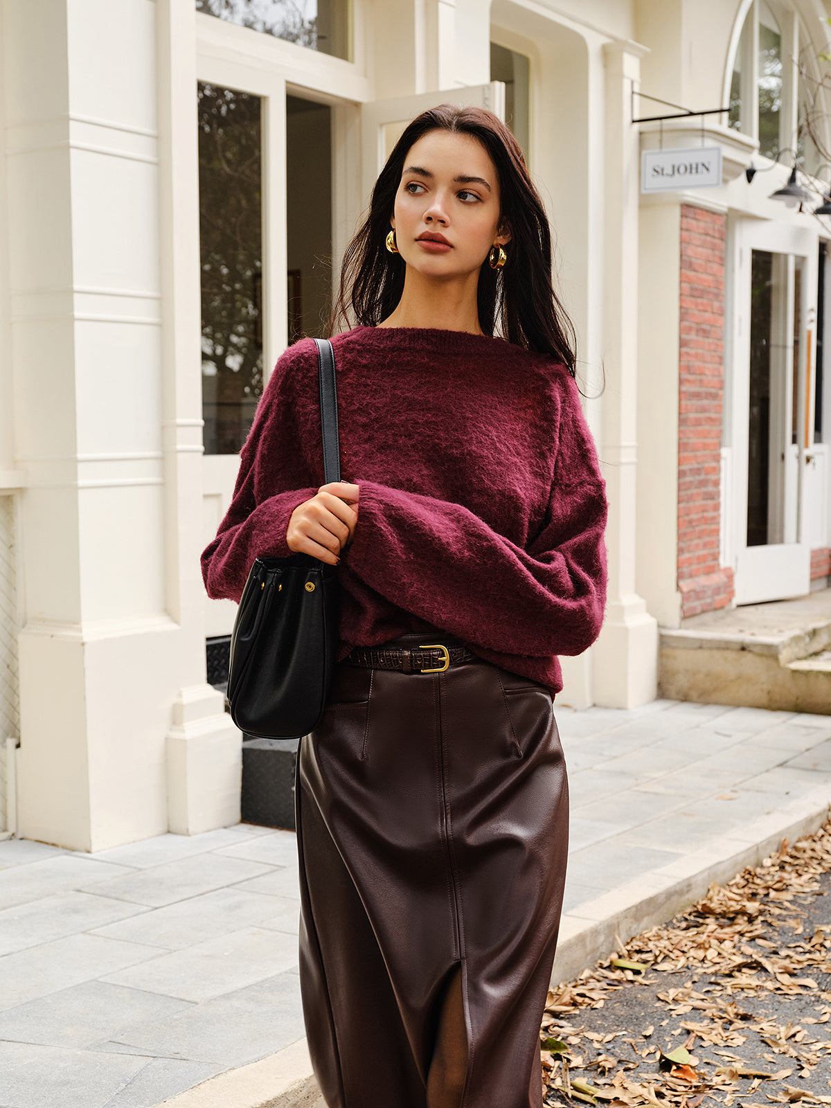 Eleganter, schlichter Minky-Pullover 