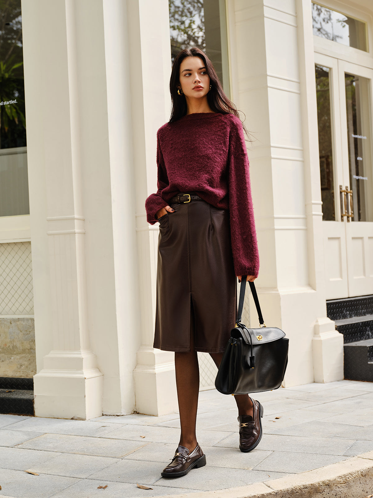 Eleganter, schlichter Minky-Pullover 