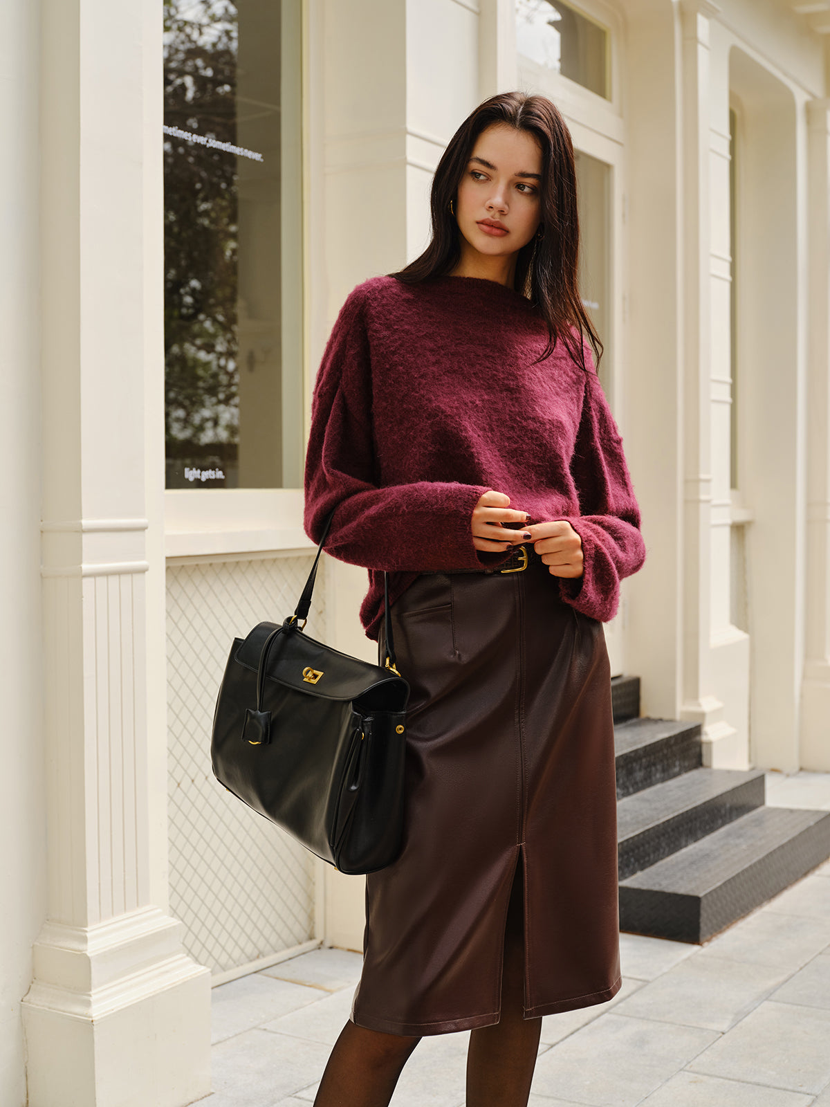 Eleganter, schlichter Minky-Pullover 