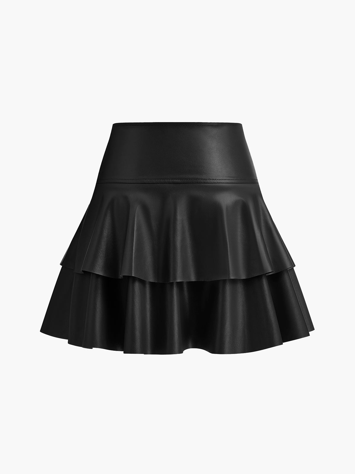 High-Waist Ruffle Skirt