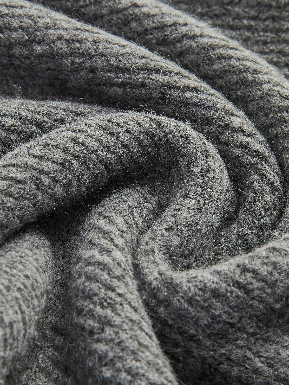 Ensemble pull et ceinture côtelés doux 