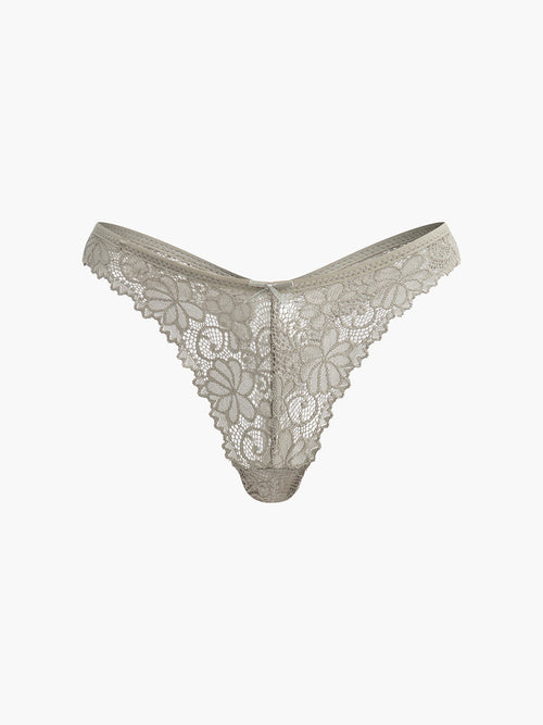 Lot de 3 slips taille basse en dentelle