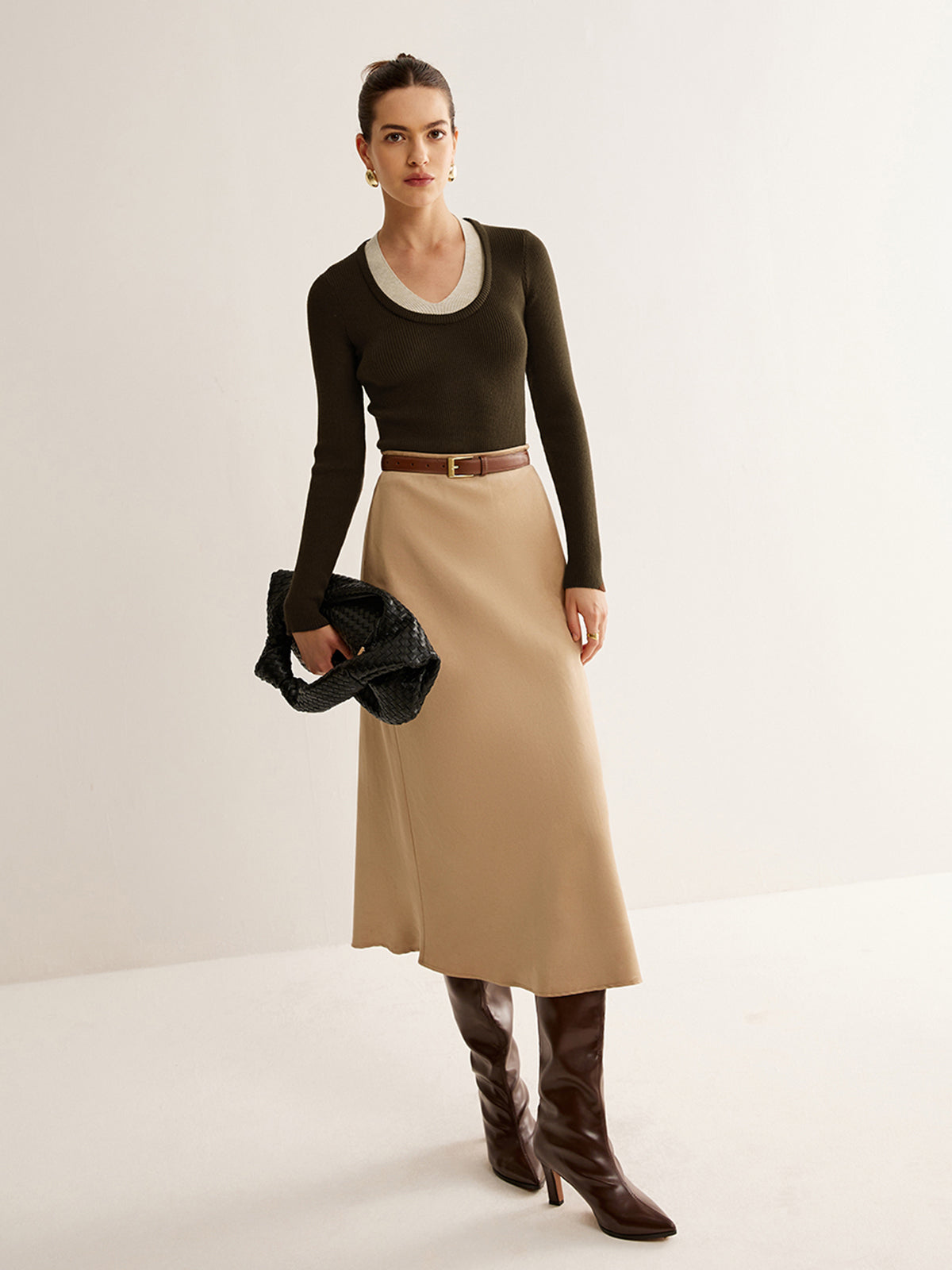 2 in 1 Ribbed Knit Top