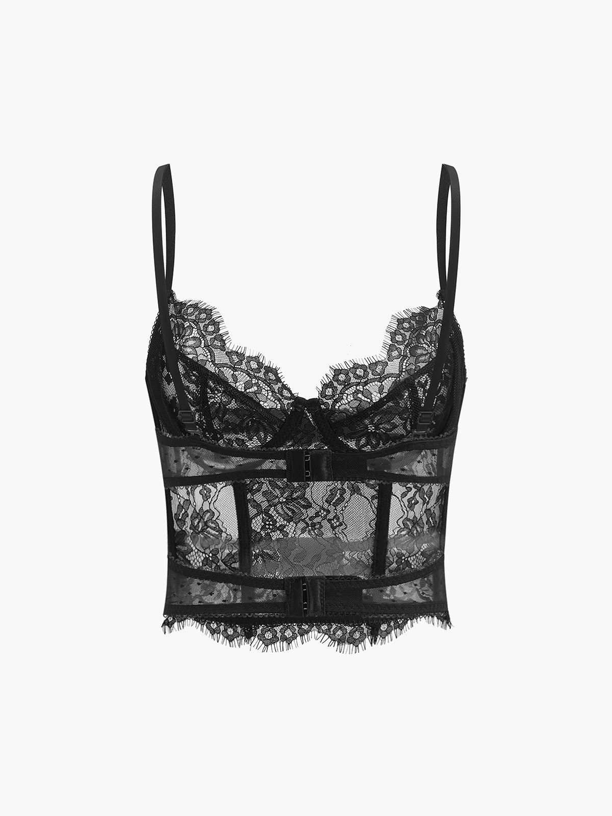 Sheer Lace Crop Corset