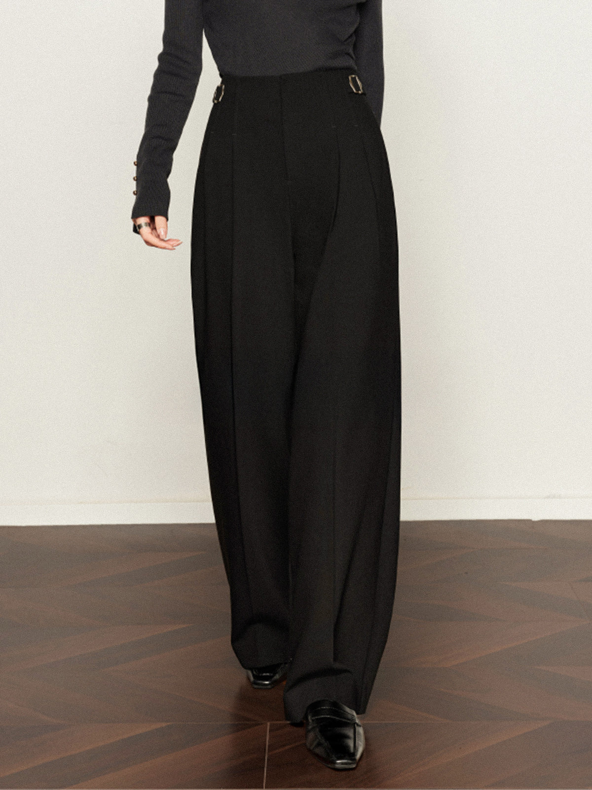 Plissierte, weite Hose 