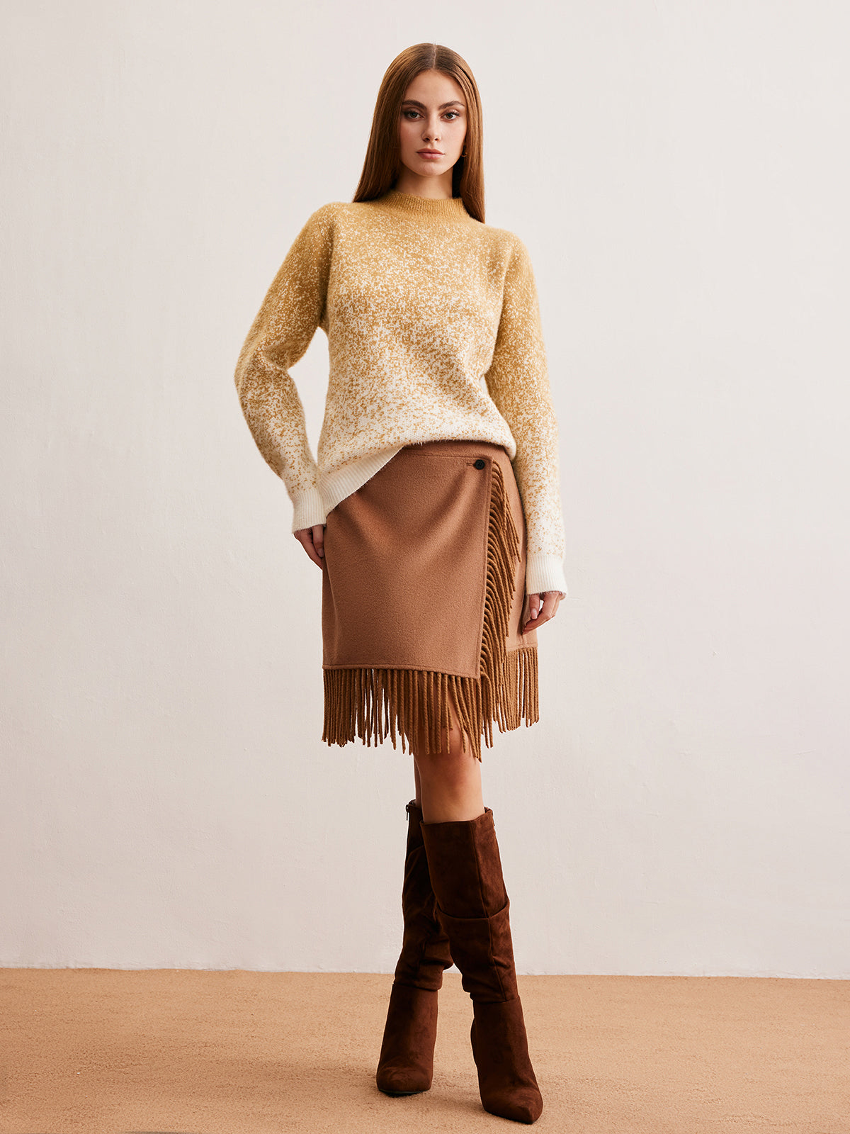 Pull en cachemire dégradé Romance