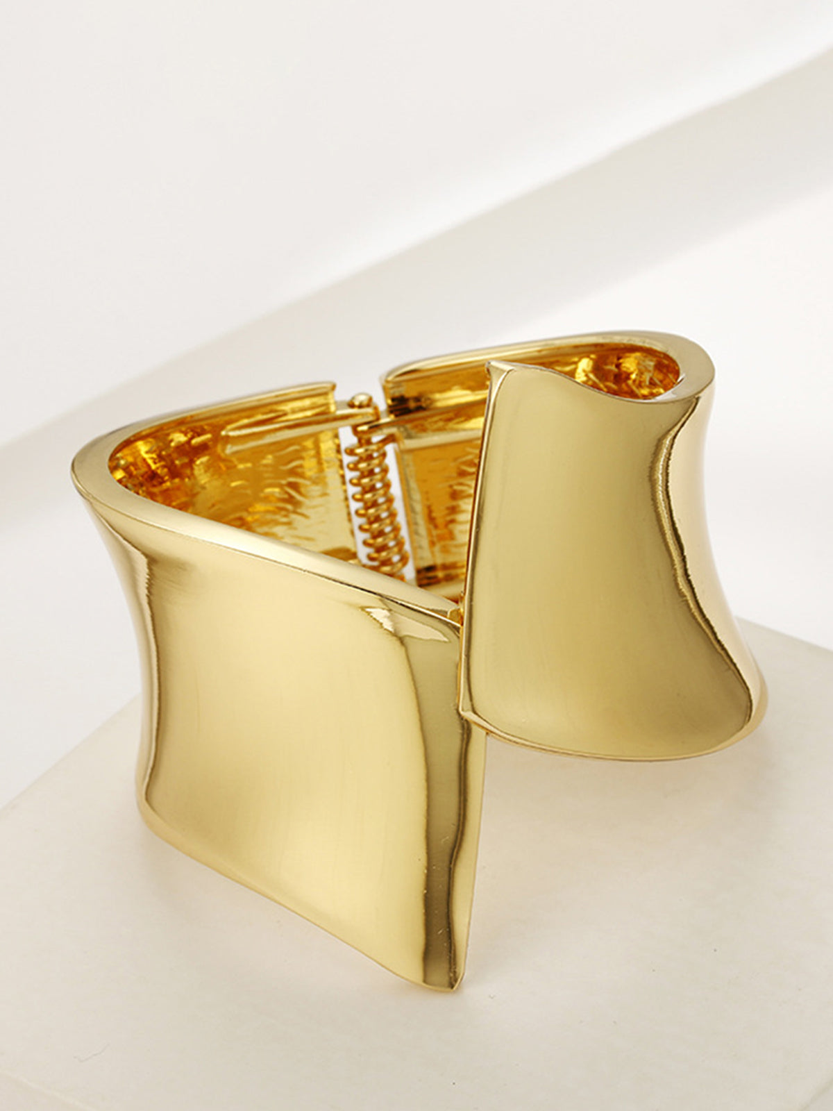 Bracelet tunnel asymétrique brillant 