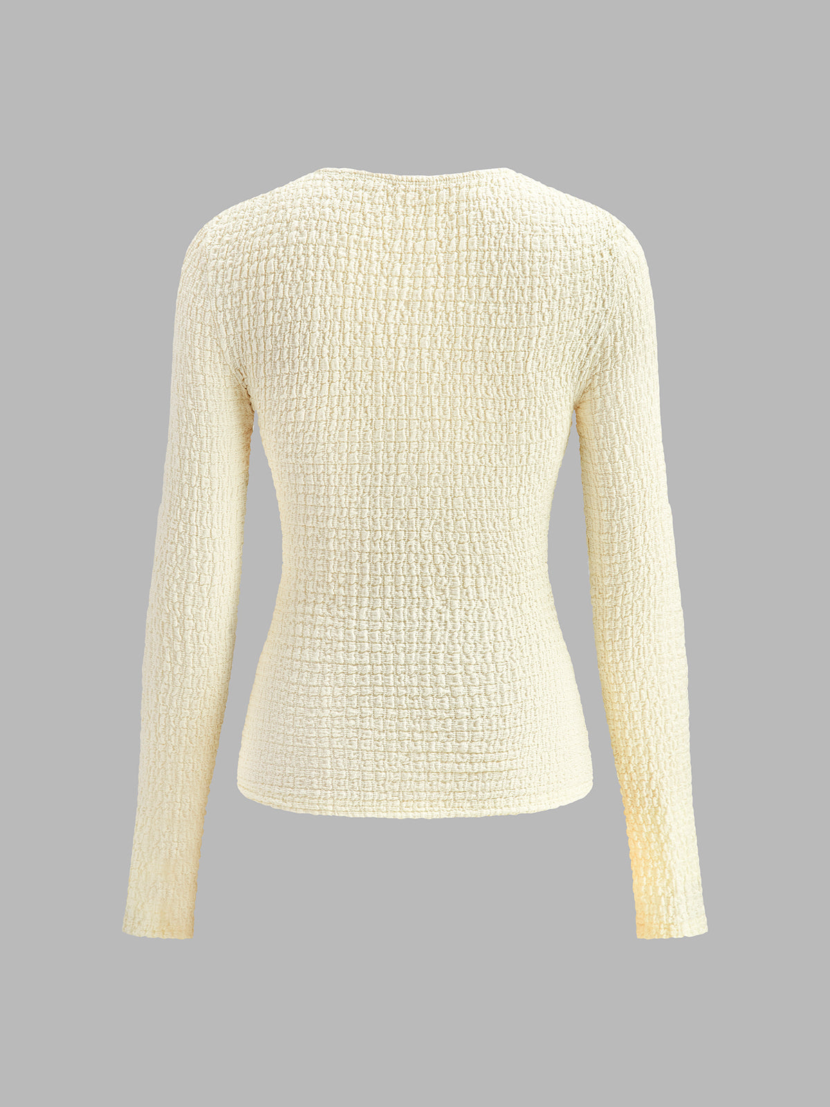 T-shirt plissé à découpe avec joint torique en métal 