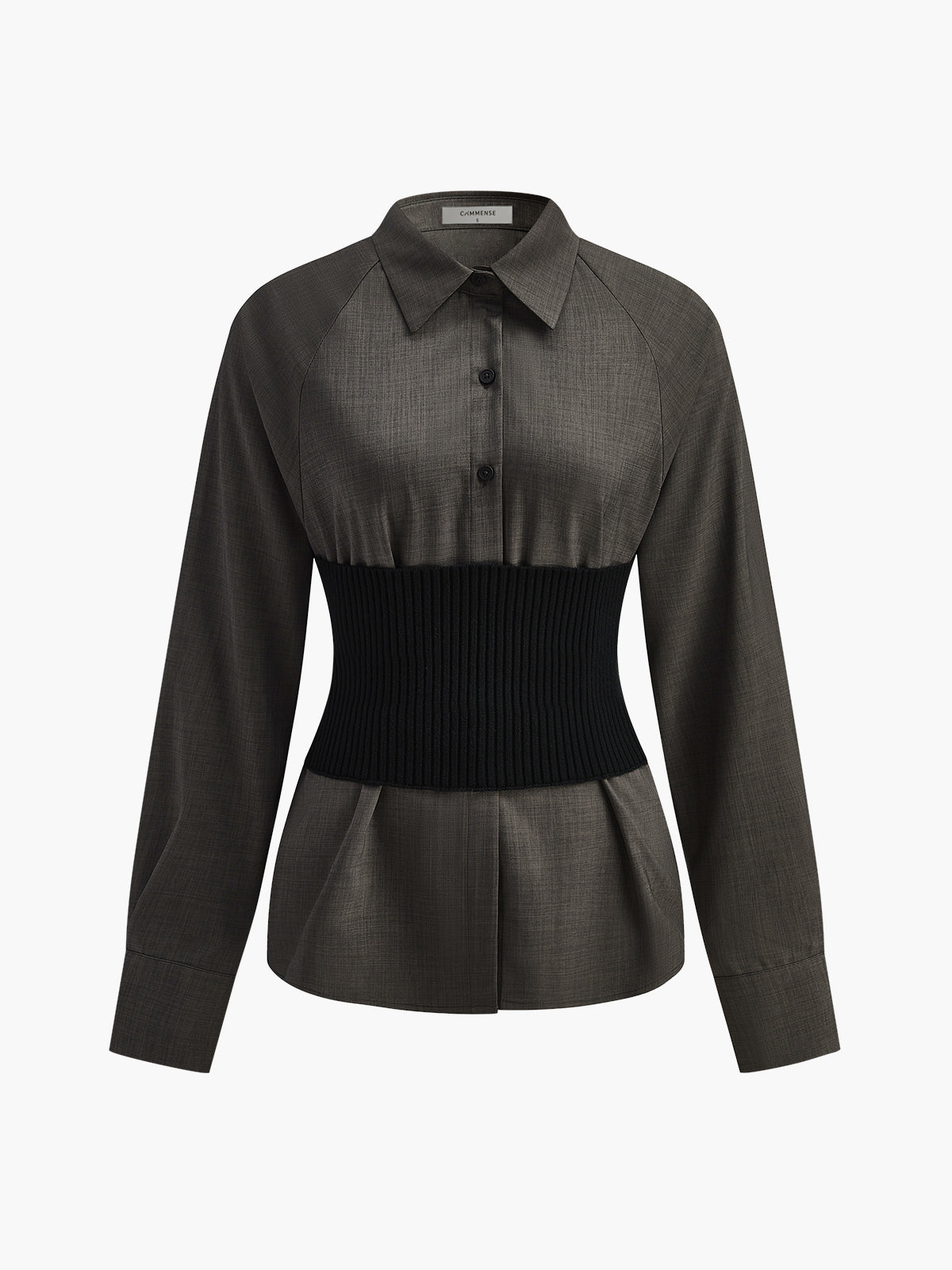 Polo à taille cintrée et ceinturée 