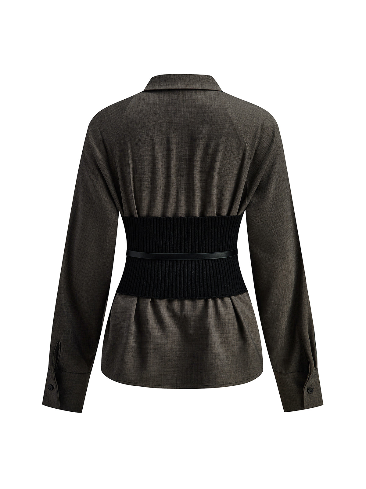 Polo à taille cintrée et ceinturée 