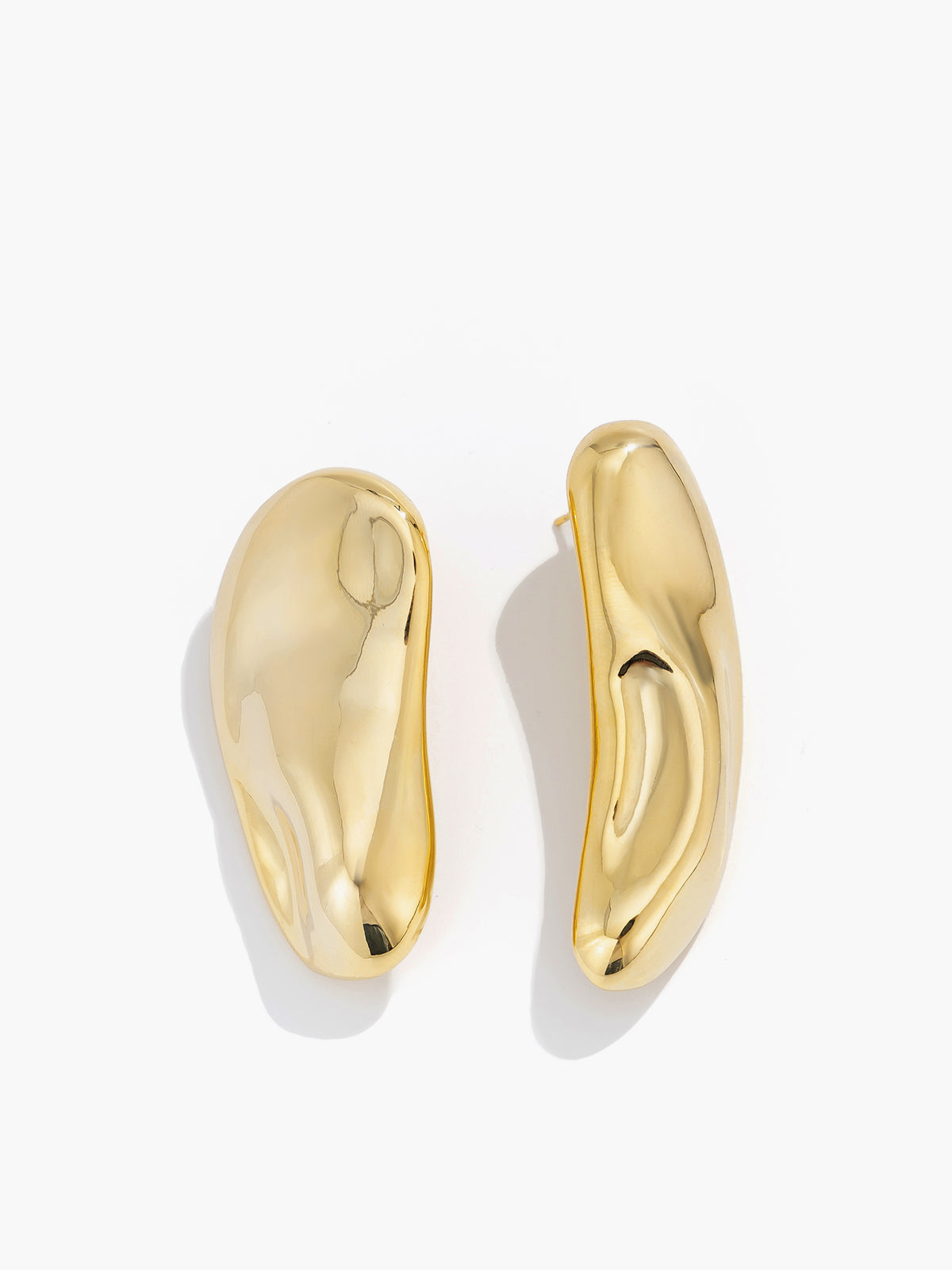 Boucles d'oreilles clous asymétriques épaisses