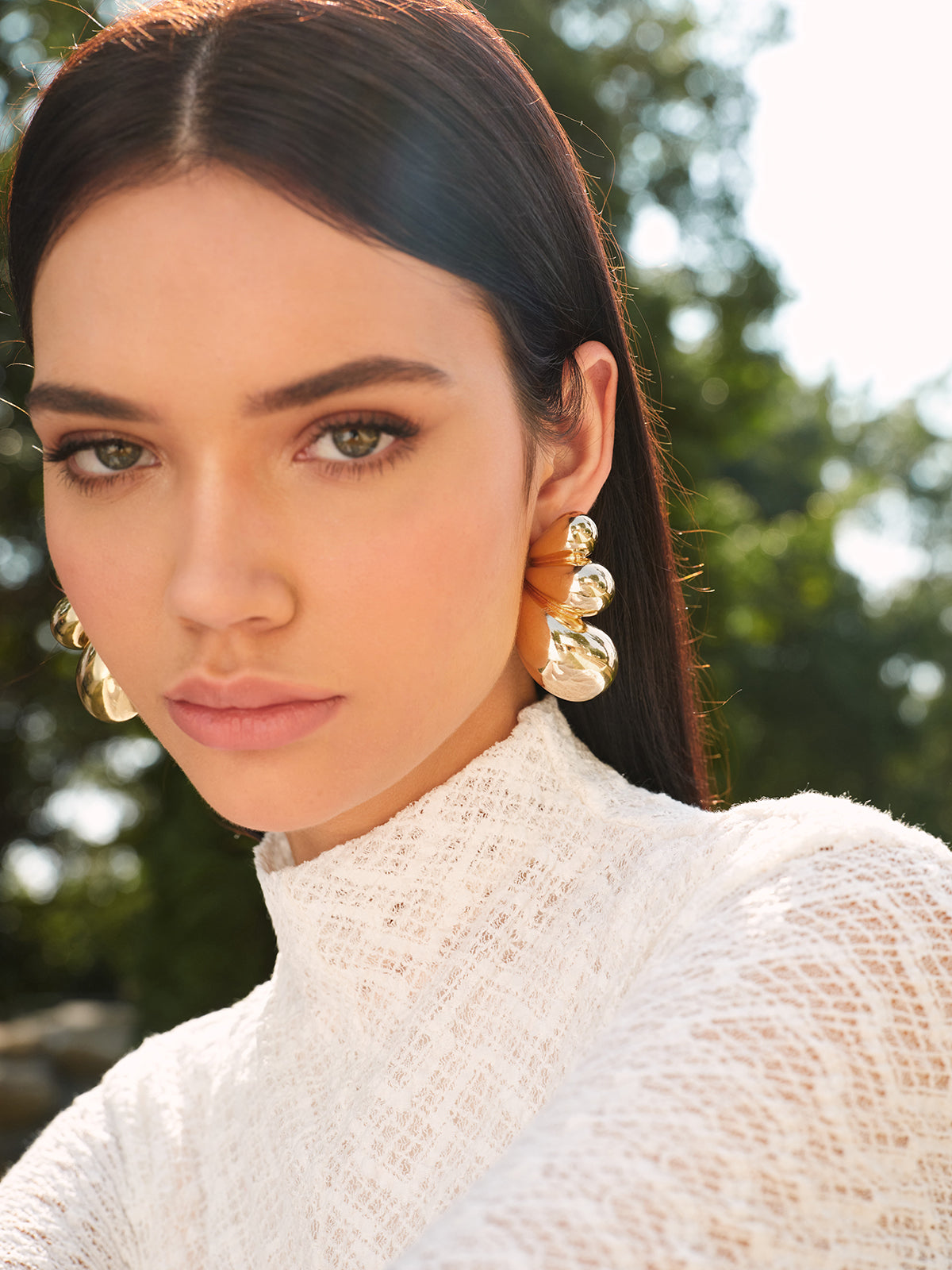 Boucles d'oreilles papillon ailes dorées