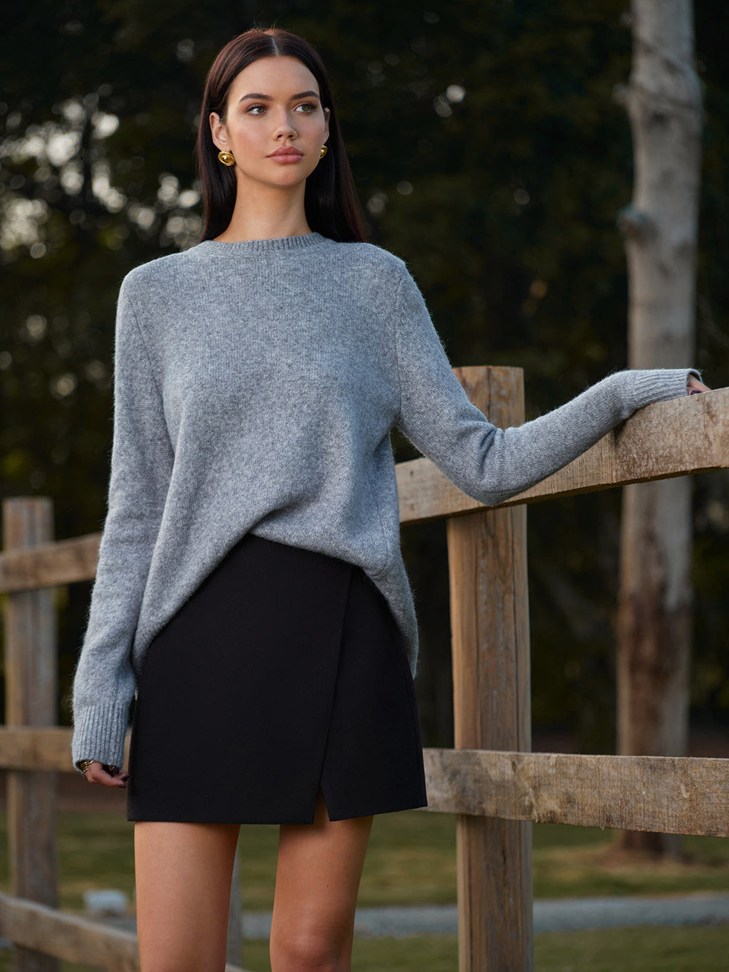 Pullover mit Rundhalsausschnitt und Schleife