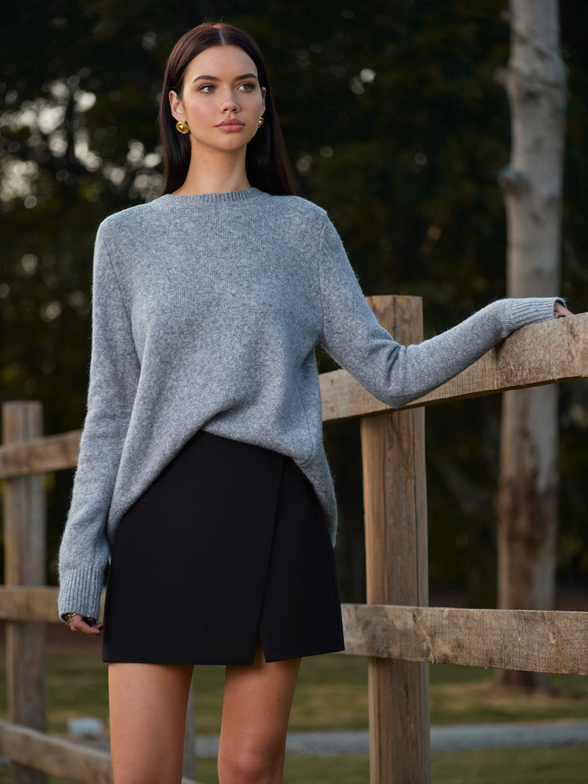 Pullover mit Rundhalsausschnitt und Schleife