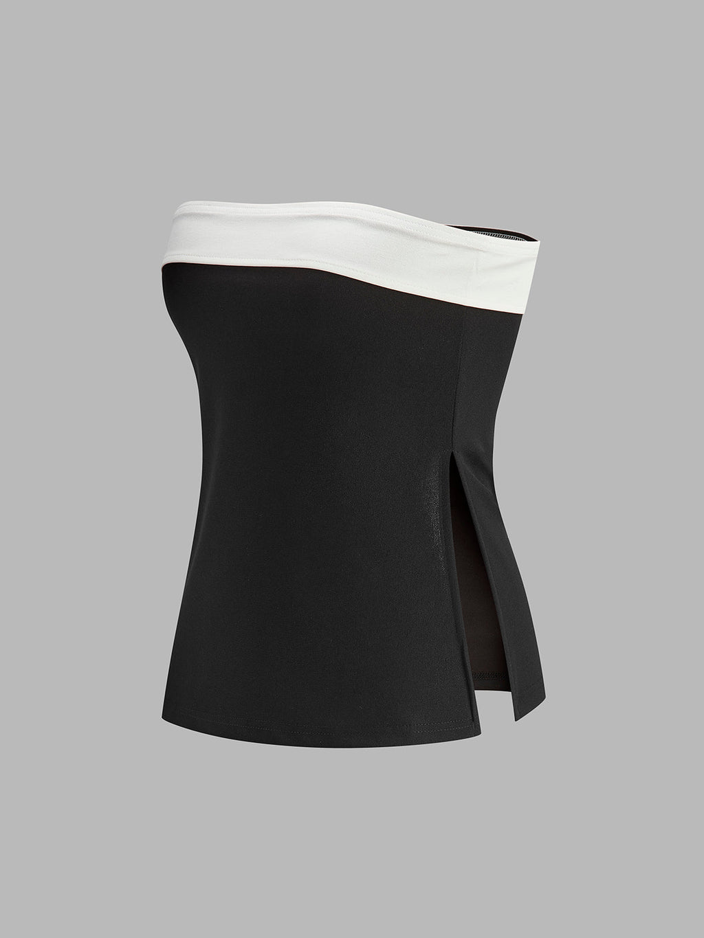 Haut court tubulaire color block