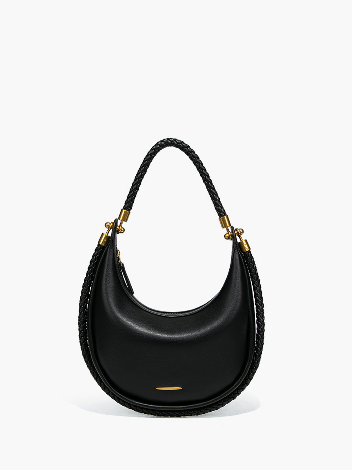 Sac croissant à poignée tissée supérieure