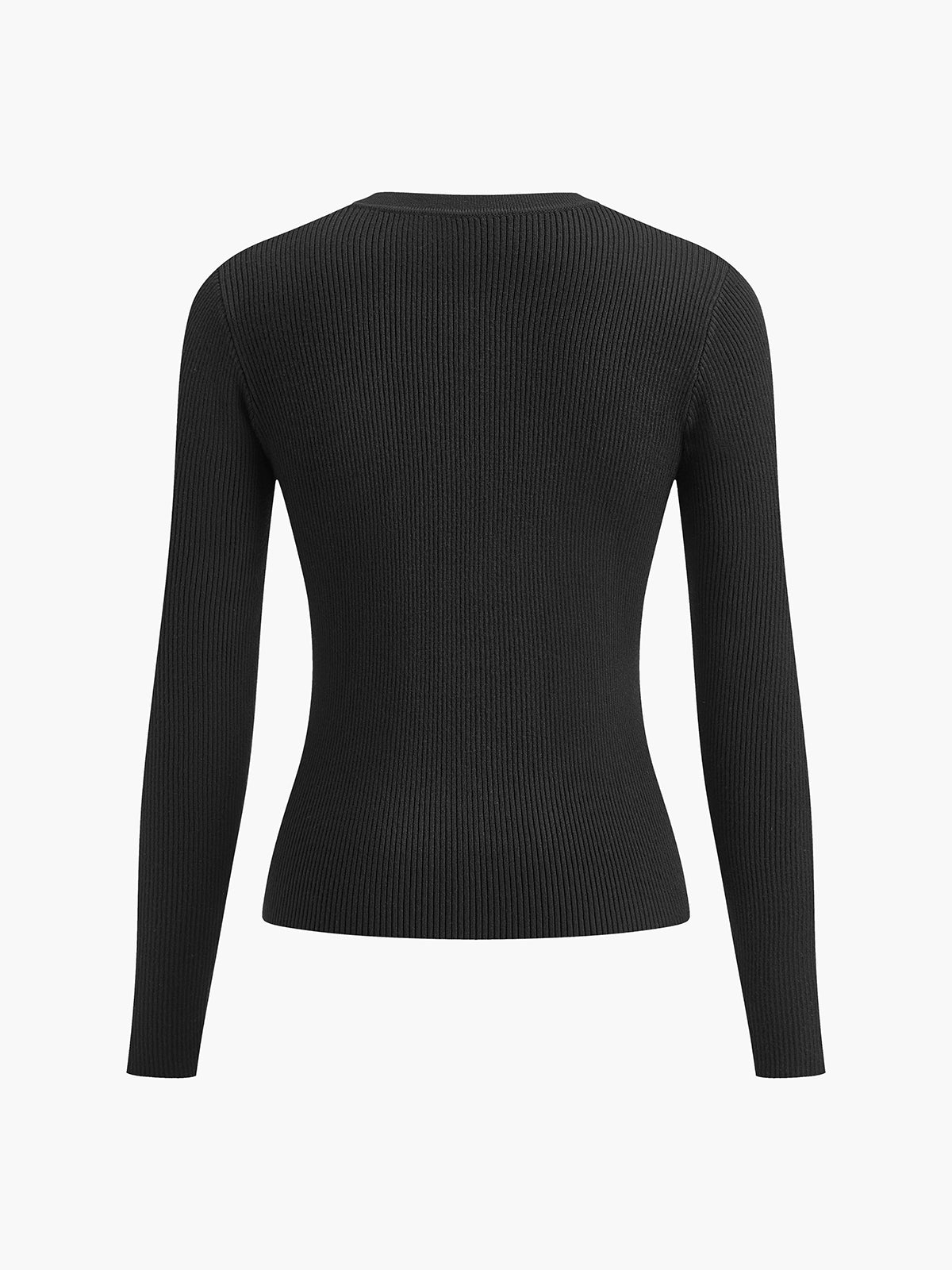 Haut en maille boutonnée 