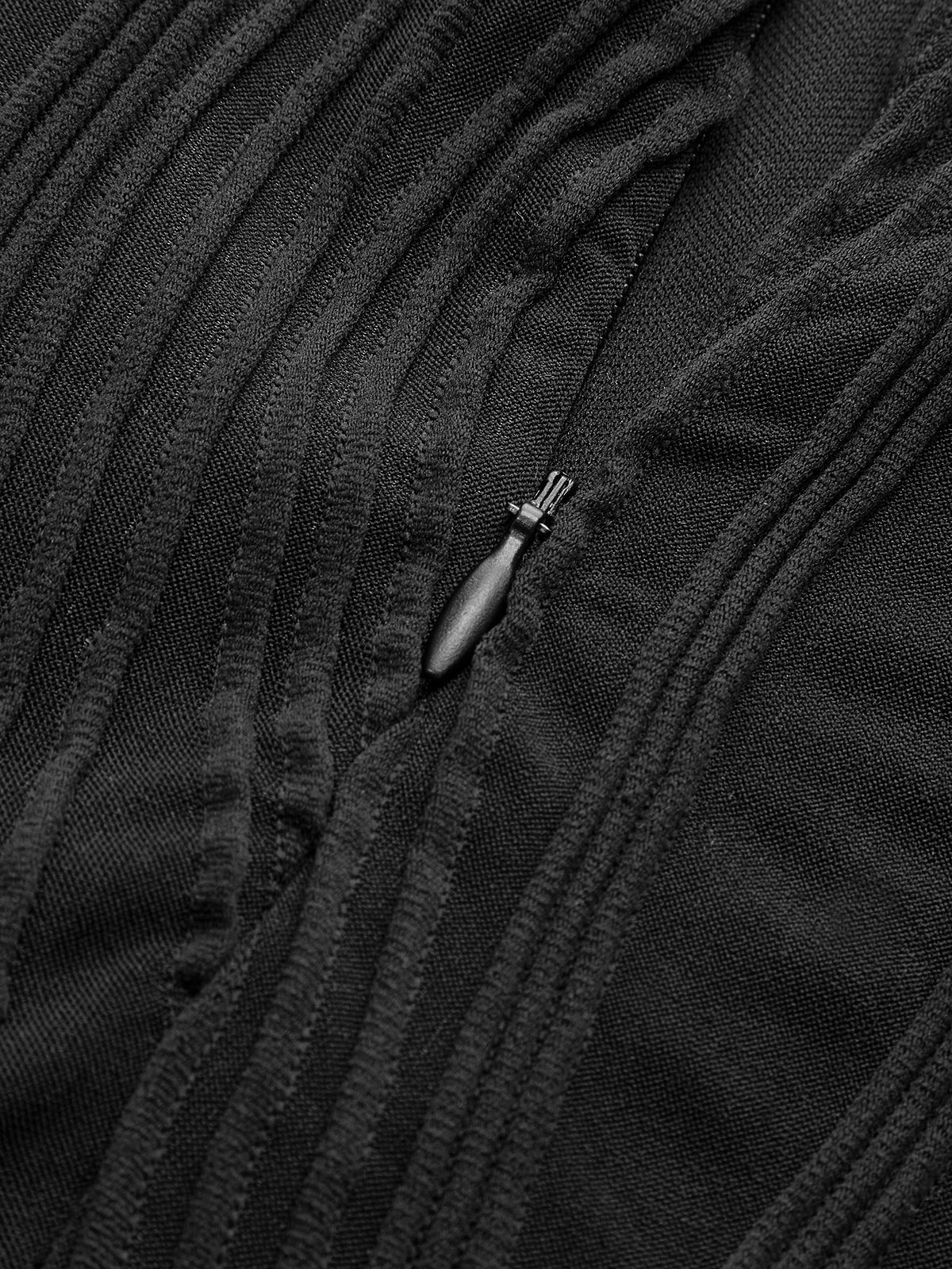 Robe plissée à col halter 