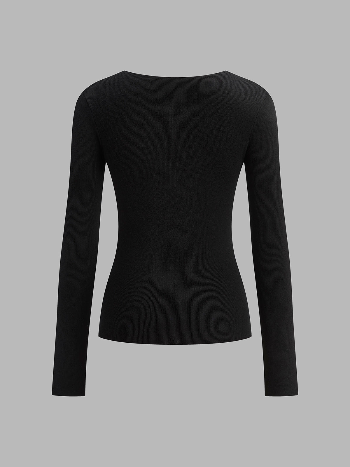 Haut en maille à empiècements bicolores 