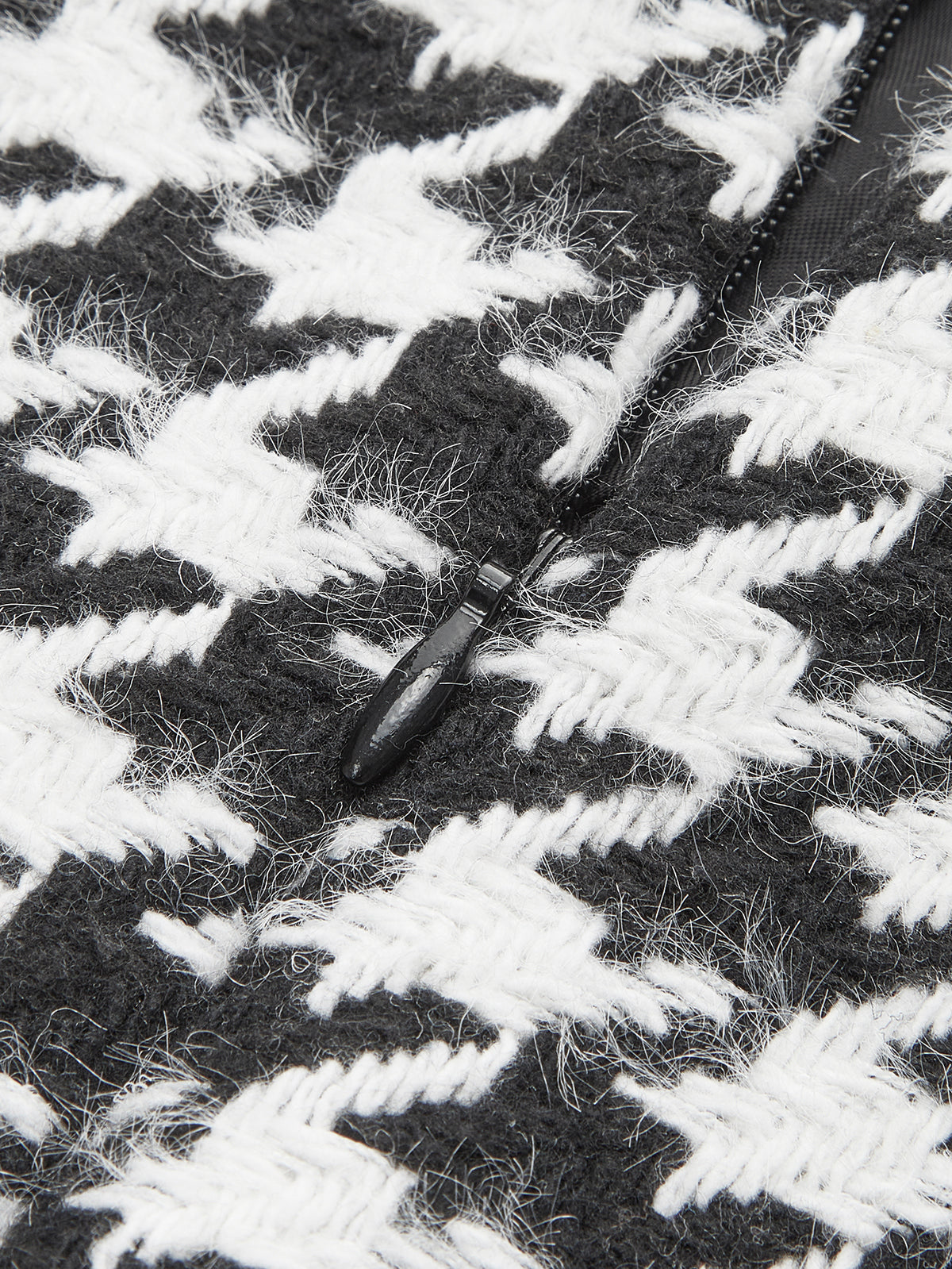 Karierter Tweed-Minirock 